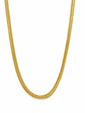 Vintage Chain 24” Necklace Yellow Gold Tone Chain Approximate 1/4” Thick Chunky